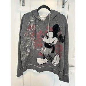Women's Walt Disney World Bedazzled Mickey Mouse Pullover Hoodie - Large Size